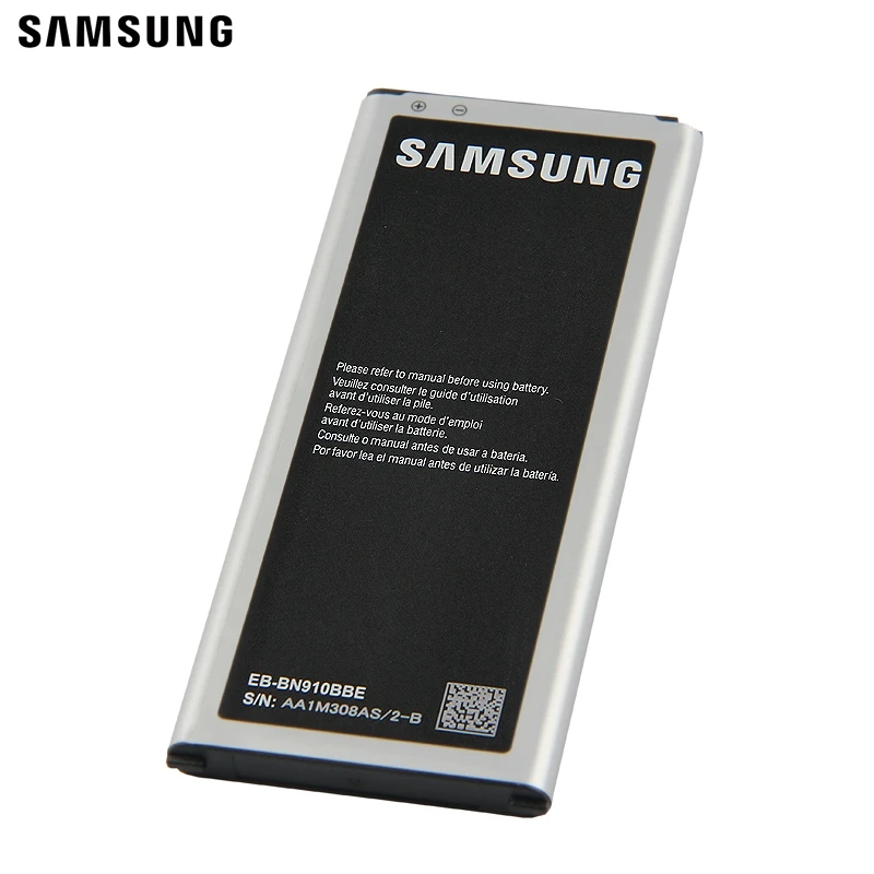 Оригинальная батарея Samsung EB-BN910BBE EB-BN910BBK для GALAXY NOTE4 N910F N910H N910V N910C N910a N910u NOTE 4 EB-BN910BBC