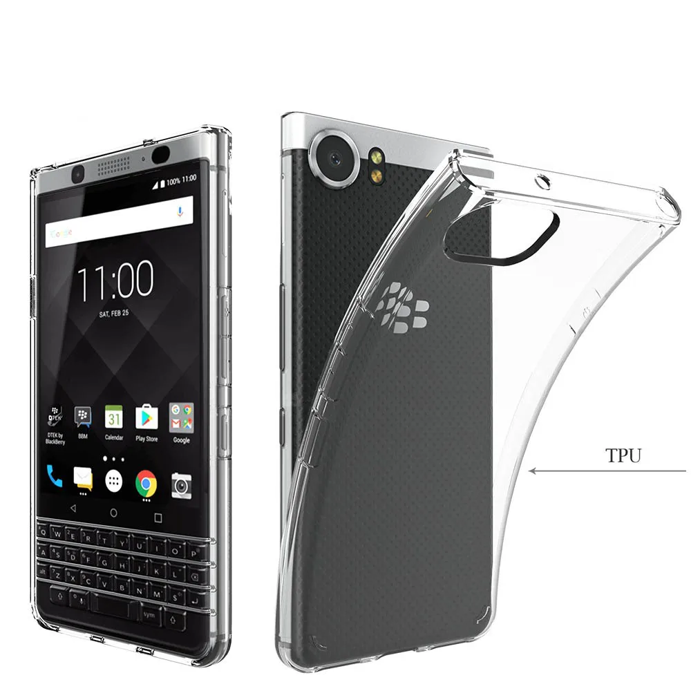 Для Blackberry DTEK70 силиконовый прозрачный чистый противоударный чехол для телефона