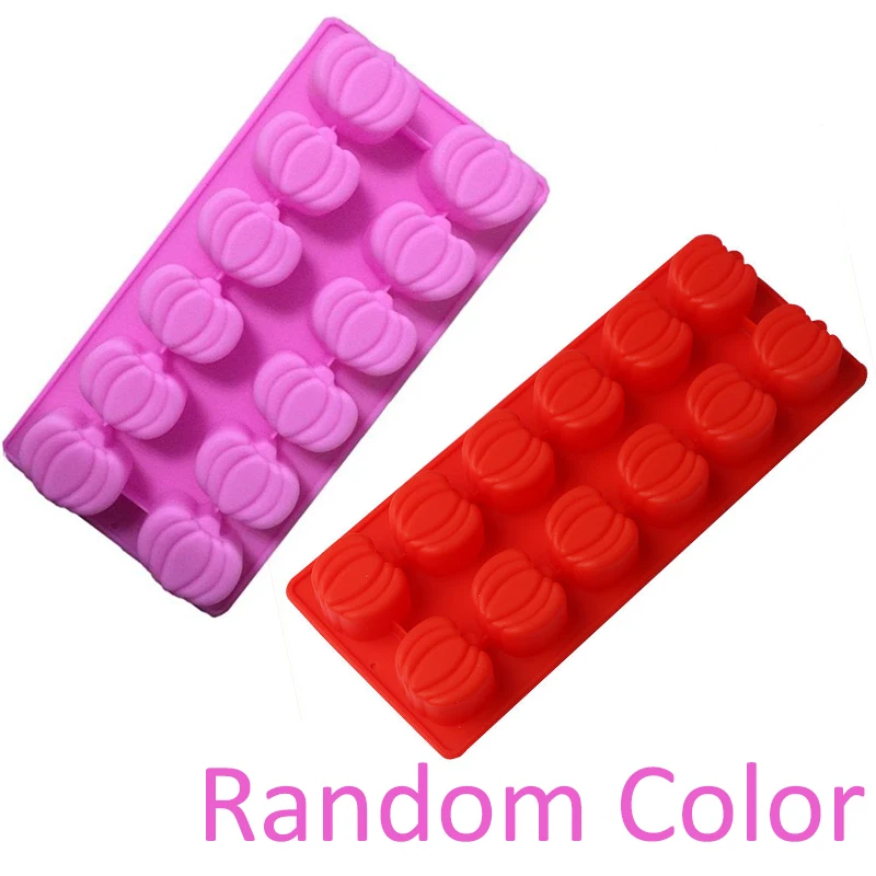 DIY 3D Halloween Pumpkin Silicone Candy Chocolate Cookie Cake Mold Soap Ice Cube Mould