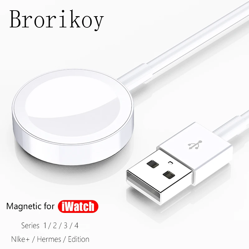 

Charger For Apple Watch Fast Wireless Charges for i Watch Series 1 2 3 4 USB Magnetic Wireless Charging 3.3 feet / 1 meter Cable