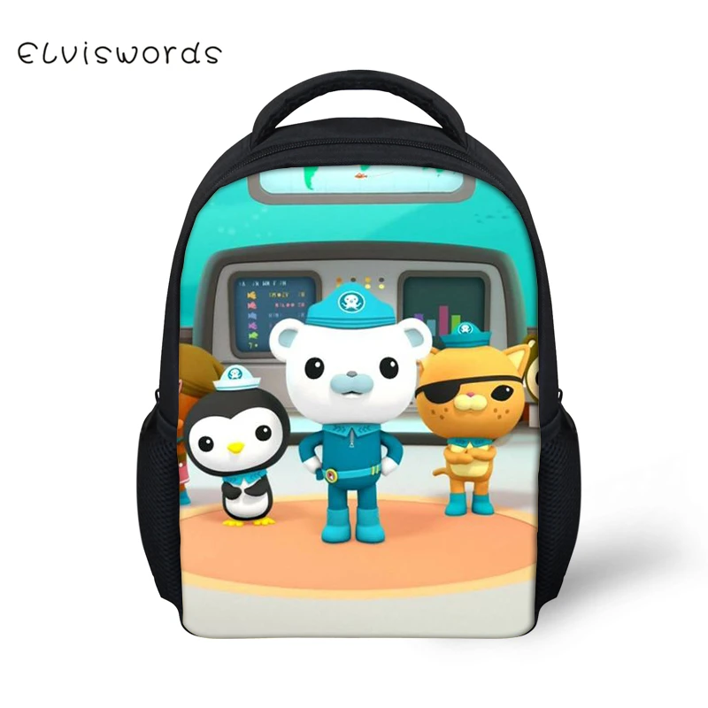 Детские рюкзаки с принтом из мультфильма ELVISWORDS The Octonauts маленькая школьная сумка