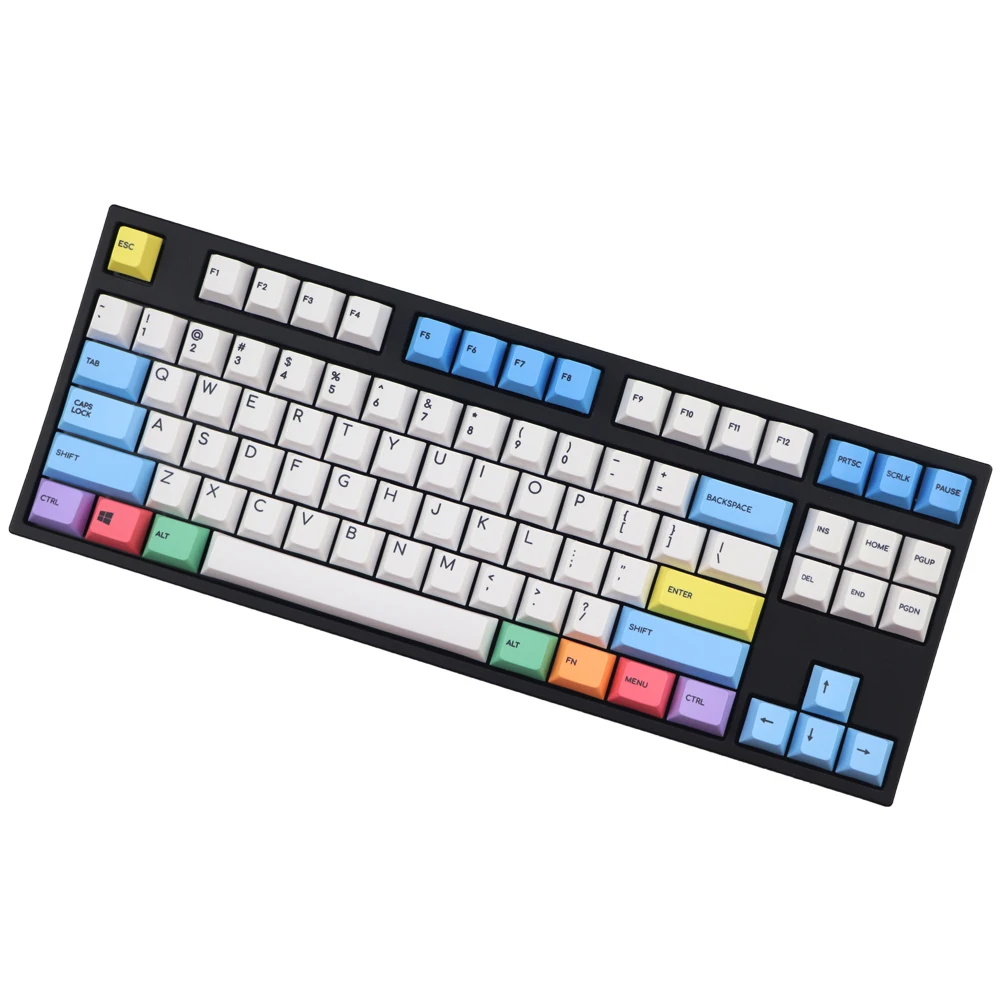 Крутая джазовая 123 клавиша pbt Cherry mx механическая клавиатура keycaps dye subbed cherry profile 1,75 shift Мел рукав keycap