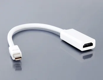 

CYDZ Thunderbolt Port to HDMI Female Adapter Cable with Audio Video for Book 2011 2012 2013 white