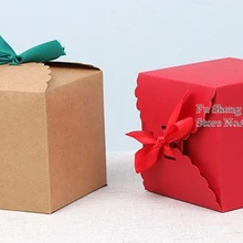 11*11*11 см Подарочная коробка конфет бумага для творчества Подарочная коробка с героями мультфильмов, с бантом и принтом в виде подарочные коробки для конфет 200 шт./лот