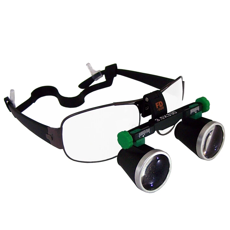 New FD 501 G Binocular Galileo Frame Loupe Magnifier Glasses 3.5X 550mm