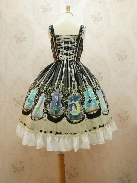 Лолита JSK платье Сладкий хрустальный Кролик серии шифоновое платье от Yiliya