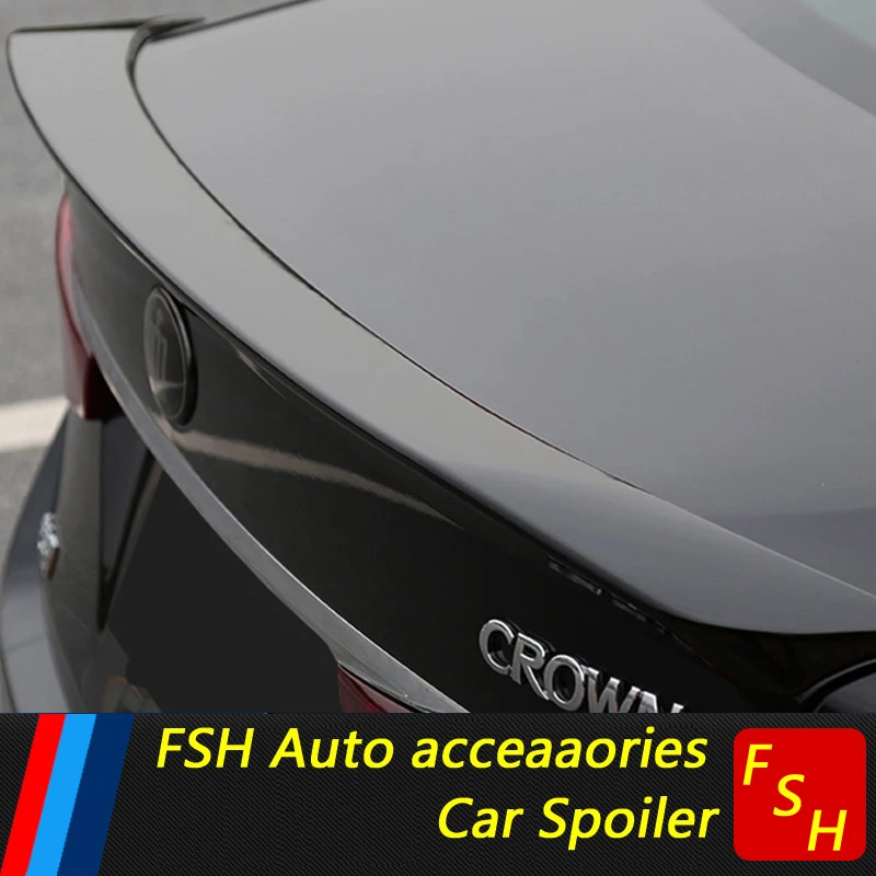 For Toyota Crown Spoiler High Quality Abs Material Car Rear Wing Unpaint Color Rear Spoiler For