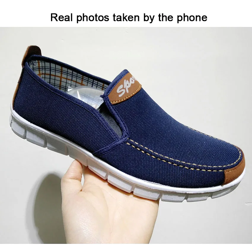 Men Canvas shoes 2019 New Spring Summer Comfortable Canvas Men Casual Shoes Male Flat Loafers Shoes Men black #65