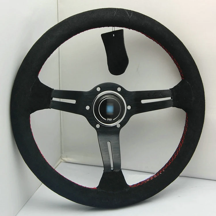 

Universal Sport 330mm Suede Deep Dish Steering Wheel Red Lines