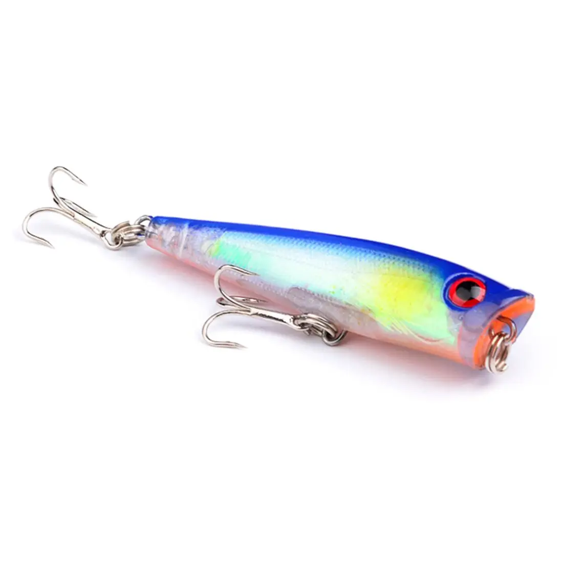 

1pc Top Quality PROBEROS Design fishing bait 6.7CM/6.8G fishing lures 8#hook Popper Lures Fishing Tackle DW-1258, Color D