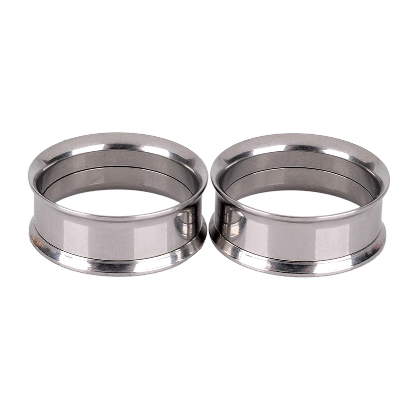 Vintage Double Flared Ear Flesh Tunnel Expanders Shellhard Punk Ear Plug Stainless Steel Screw Ear Gauges Body Piercing Jewelry