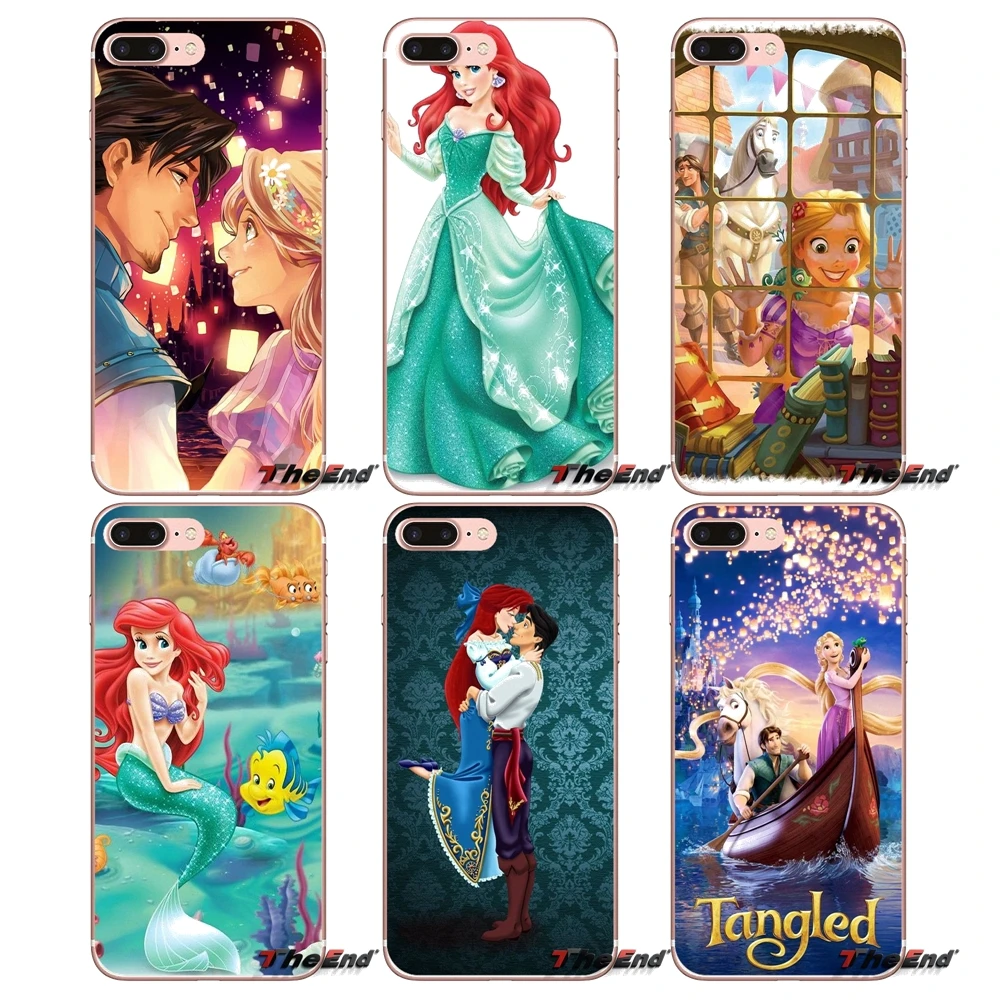 

For Samsung Galaxy S3 S4 S5 MINI S6 S7 edge S8 Plus Note 2 3 4 5 Grand Core Prime Tangled Hair Rapunzel Princess Phone Case