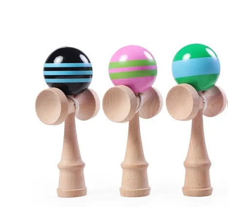 Высококачественная игрушка кендама Мячи игрушки трещины резиновые jumbo kendama игрушки для детей Япония спортивные игрушки - Цвет: 3PCS Random Color