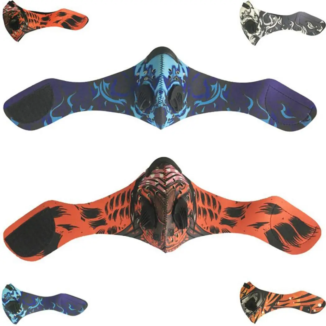 

Anti-Pollution Activated Carbon Cycling Mask MTB Road Bike Bicycle Half Face Mask Dustproof Cycling Riding Running Sports Mask
