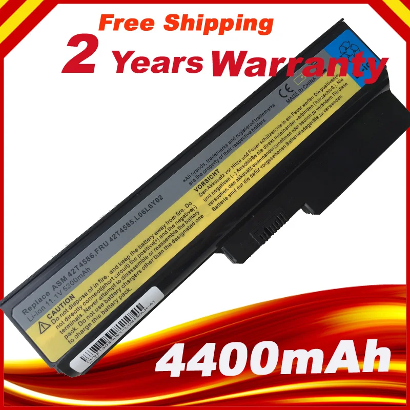 Аккумулятор для ноутбука Lenovo N500 G550 3000 G430 IdeaPad V460 Z360 B460 5200 мАч 6 ячеек бесплатная