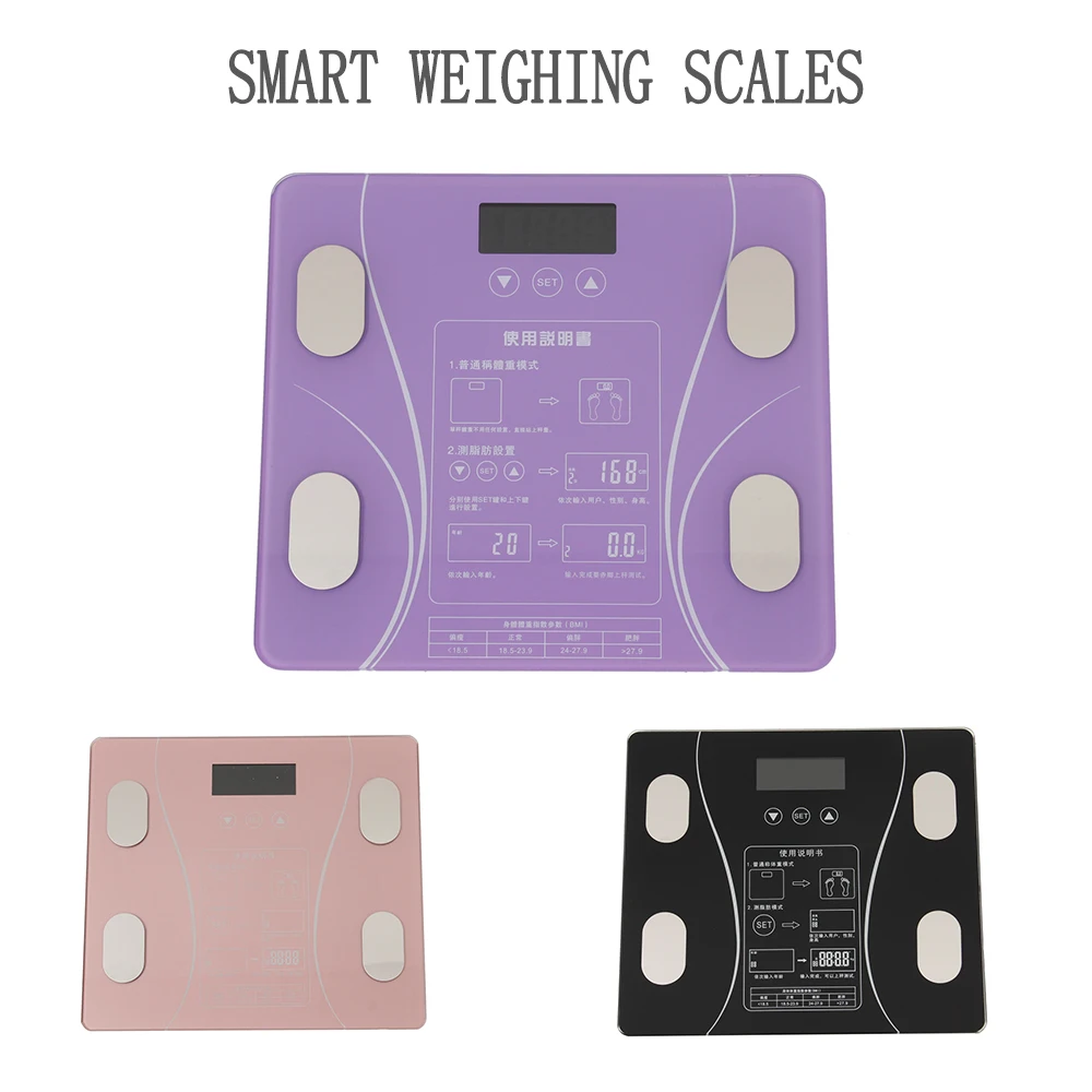 

Hot 13 Body Index Electronic Smart Weighing Scales Bathroom Body Fat Scale Digital Human Weight Mi Scales Floor Lcd Display