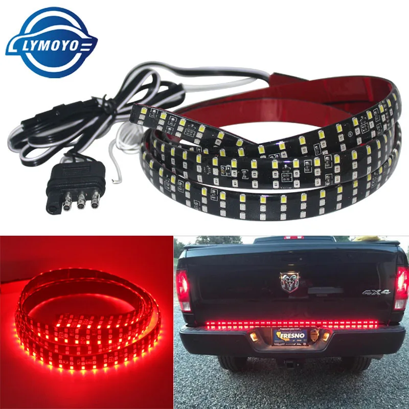 

LYMOYO 5-Function 60Inch Triple Row Truck Tailgate LED Strip Light Bar With Reverse Brake Turn Signal Tail Light for Pickup Jeep