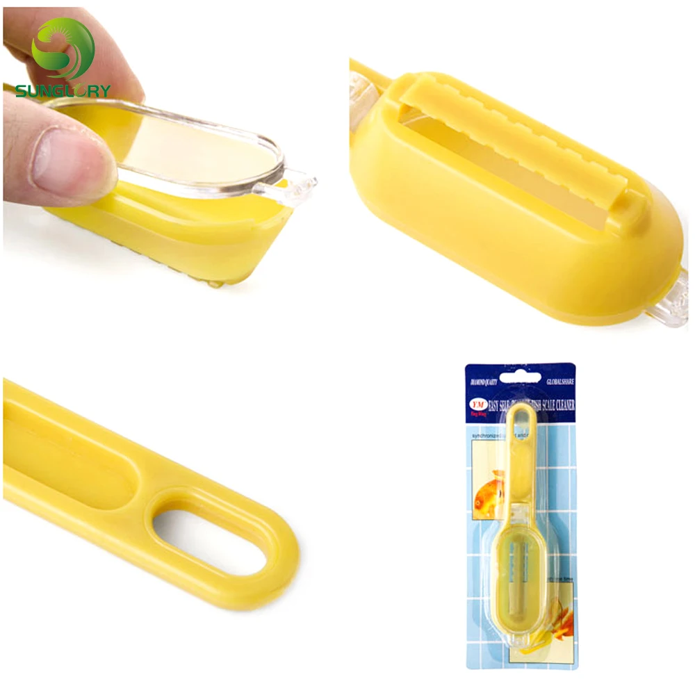 Scales Skinner Slicer Cleaning Kill Fish Scale Brush Scraper Shaver Remover Cleaner Descaler Scaler Kitchen Gadgets Fish Tools
