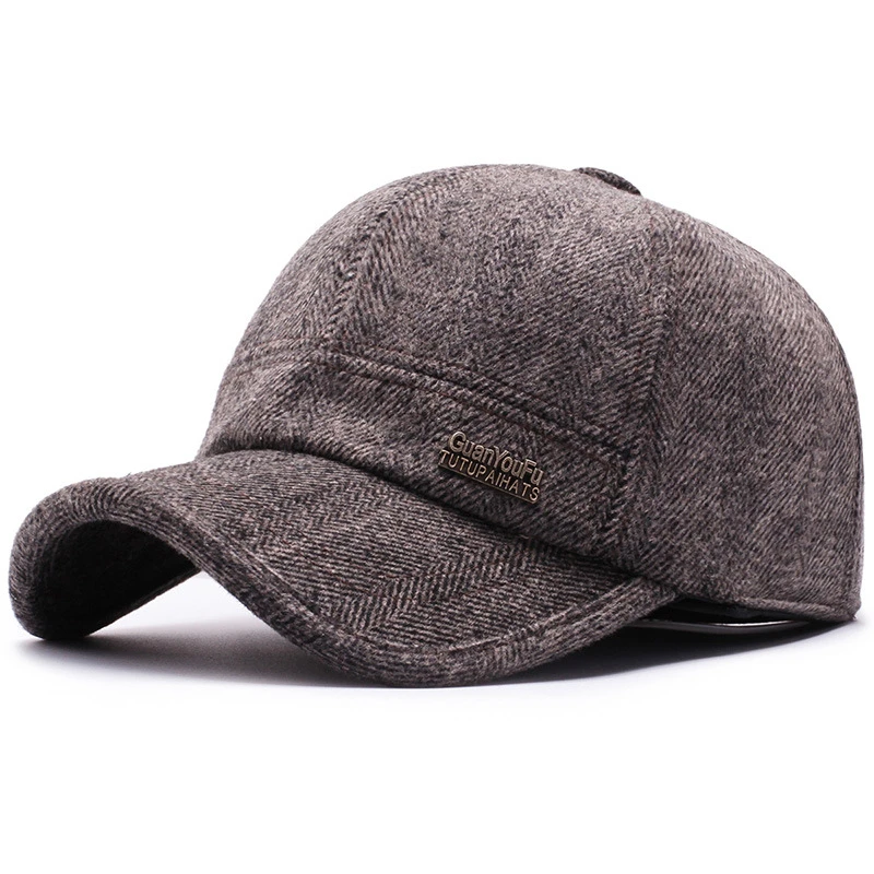 [NORTHWOOD] Высококачественная зимняя мужская бейсболка с ушками Gorra Hombre Snapback шапка теплая Утепленная зимняя шапка