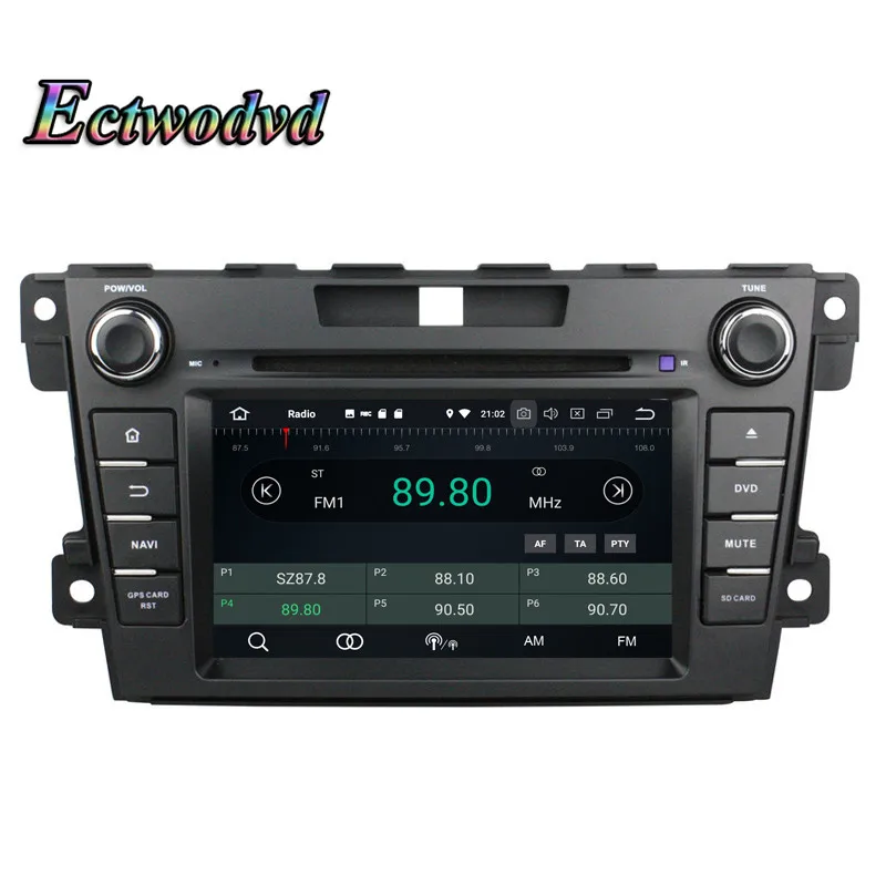 Discount Ectwodvd Octa Core 4G RAM 64G ROM Android 9.0 Car Multimedia DVD Player GPS HeadUnit For Mazda CX-7 2012 2013 7