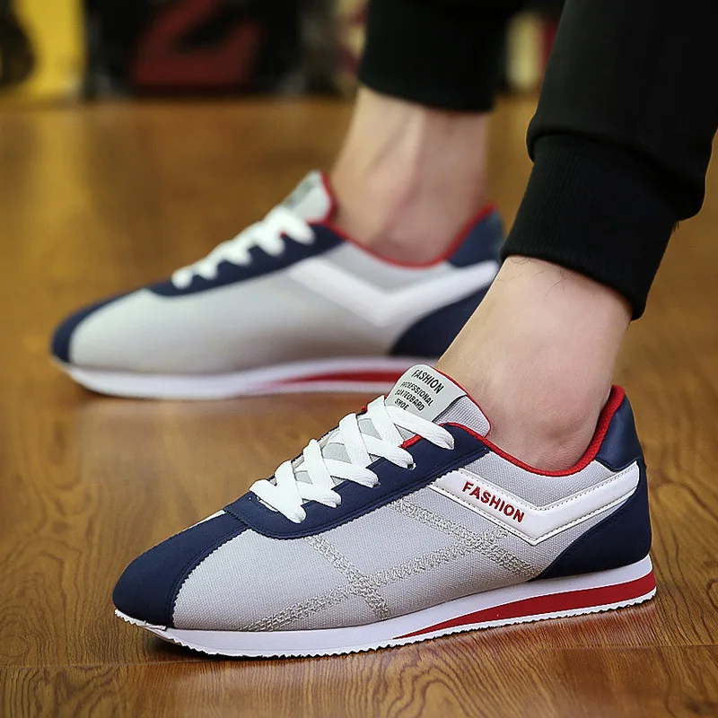 

New 2018 Spring Summer Canvas Shoes Men Sneakers Low top Patchwork Shoes Men's Casual Shoes Male Brand Fashion Sneakers
