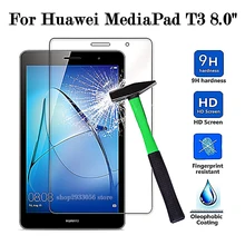 Защитное стекло для huawei MediaPad T3 8,0, закаленное стекло, медиа-панель T 3, Защитная пленка для экрана 9H