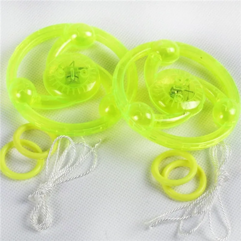 Cable Flash marvel Flywheel Gyro Light UFO Children's Night Fitness Light glow in the dark saucer flying haloween gift Kids Toys