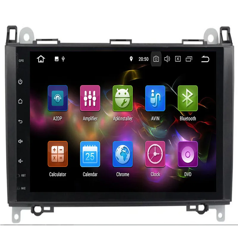 Excellent IPS Android 9.0 2G 4 Core 2 Din Car GPS for Benz Sprinter B200 W209 W169 W169 W245 B170 Vito W639 DVD PLAYER stereo radio audio 2