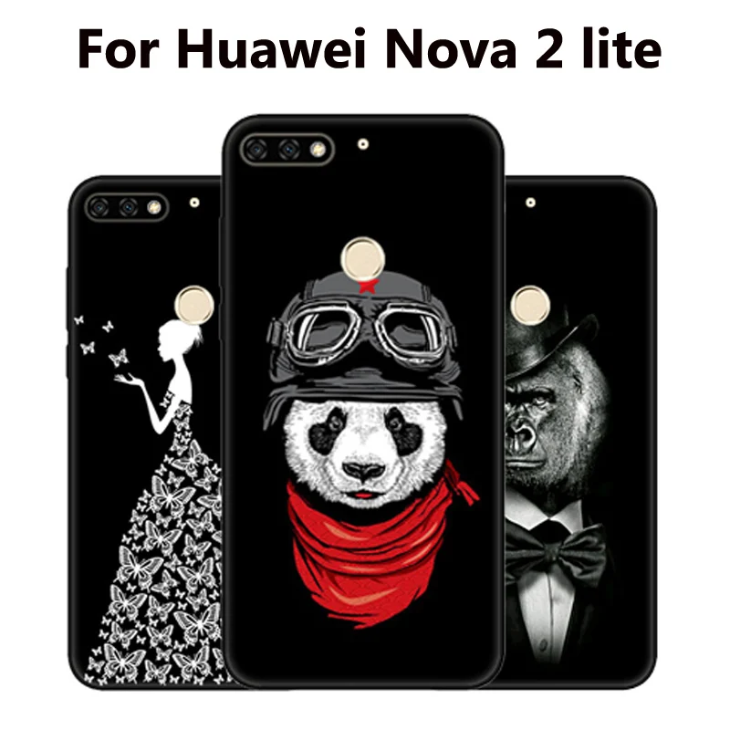 Чехол 5 99 дюйма для Huawei Nova 2 lite мягкий силиконовый чехол с мультяшным рисунком Nova2