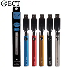 ECT COS твист Батарея 450 мАч Vape Ecigarette Картридж Комплект Touch Vape O pen переменной Напряжение Fit эго EVOD испаритель майка