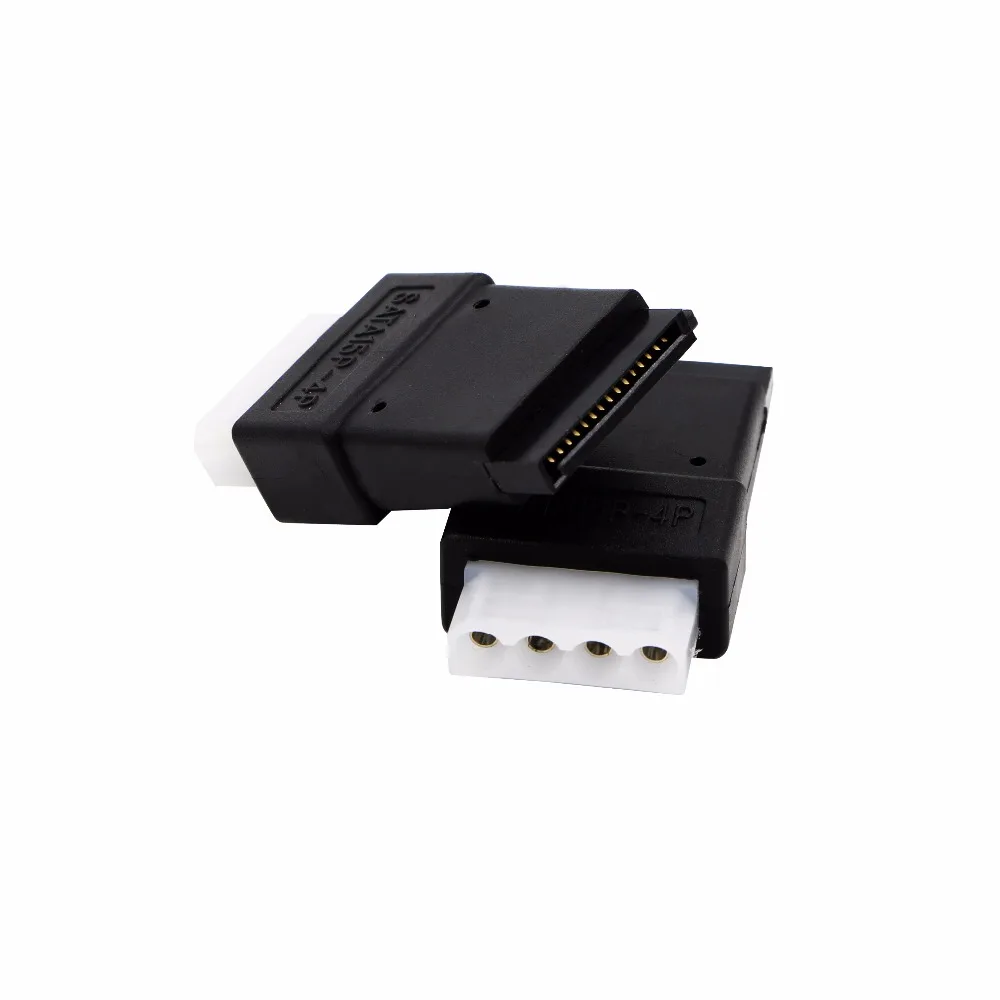 

KuWFI SATA Male to Female Adapter SATA 15P Female to Molex IDE 4Pin Male Power Adapter