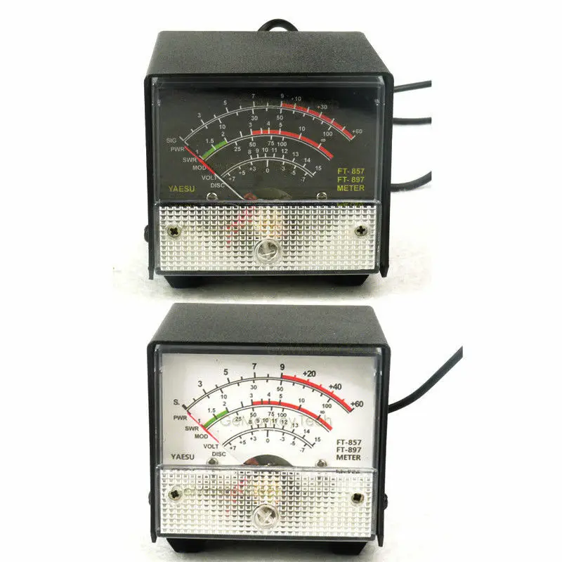 

External S meter/ SWR / Power Meter Receive display meter For Yaesu FT-857/FT-897 standing wave ratio meter WHITE/BLACK