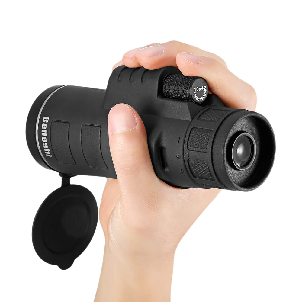Beileshi 10X42 Двойной фокус зум окуляр с монокулярным телескопом с HD оптическим тренога для объектива доступен для смартфона