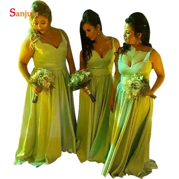 

Simple Satin Bridesmaid Dresses For Wedding A-line Sweetheart Straps Women Party Gowns Elegant Vestido De Dama De Honor