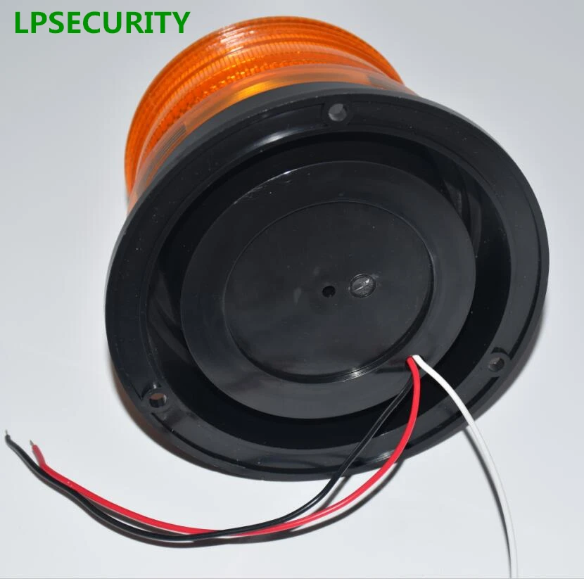 LPSECURITY IP54 12VDC до 60VDC мигающий светильник мигалка стробоскоп для гаражных ворот открывания двери школьный автобус(без звука