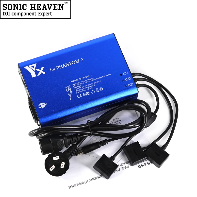 4in1 Mini Phantom 3 Charger Battery Charger Aluminum Alloy Shell for