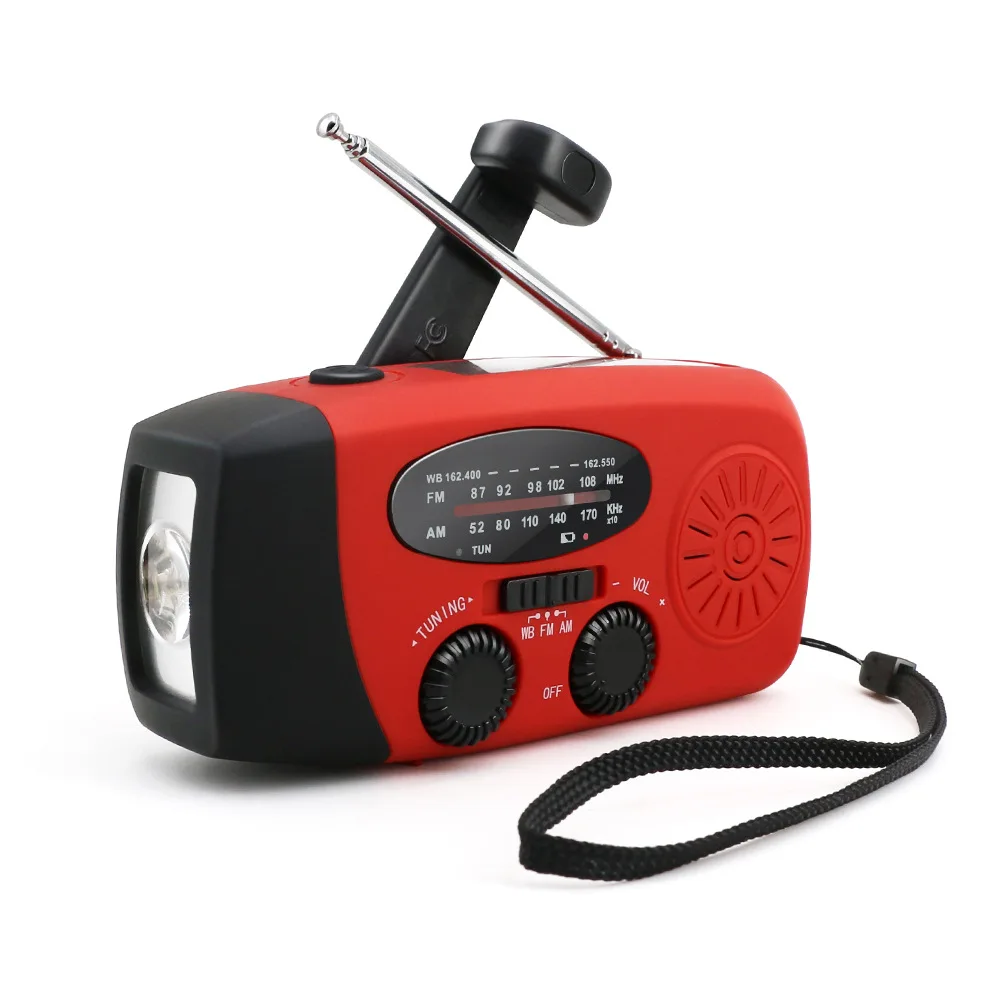 

New Solar Radio AM/FM/NOAA Multi-Function Radio Hand-cranked Cell Phone Charging LED Flashlight