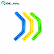 10 шт. 78 мм пластик стержень желтый зеленый синий десять 135 градусов двойной угол полюс технология здания Конструкторы запчасти