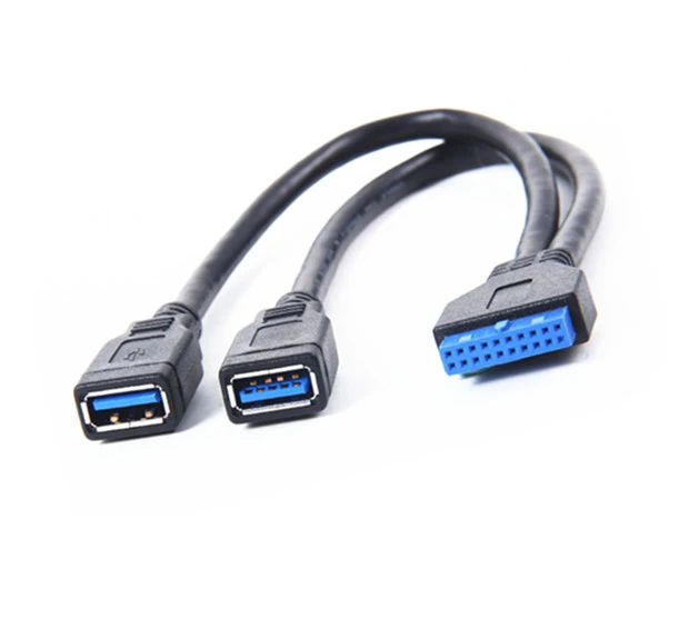 Высококачественный двойной USB 3.0 портов «Мама» к материнской плате ...