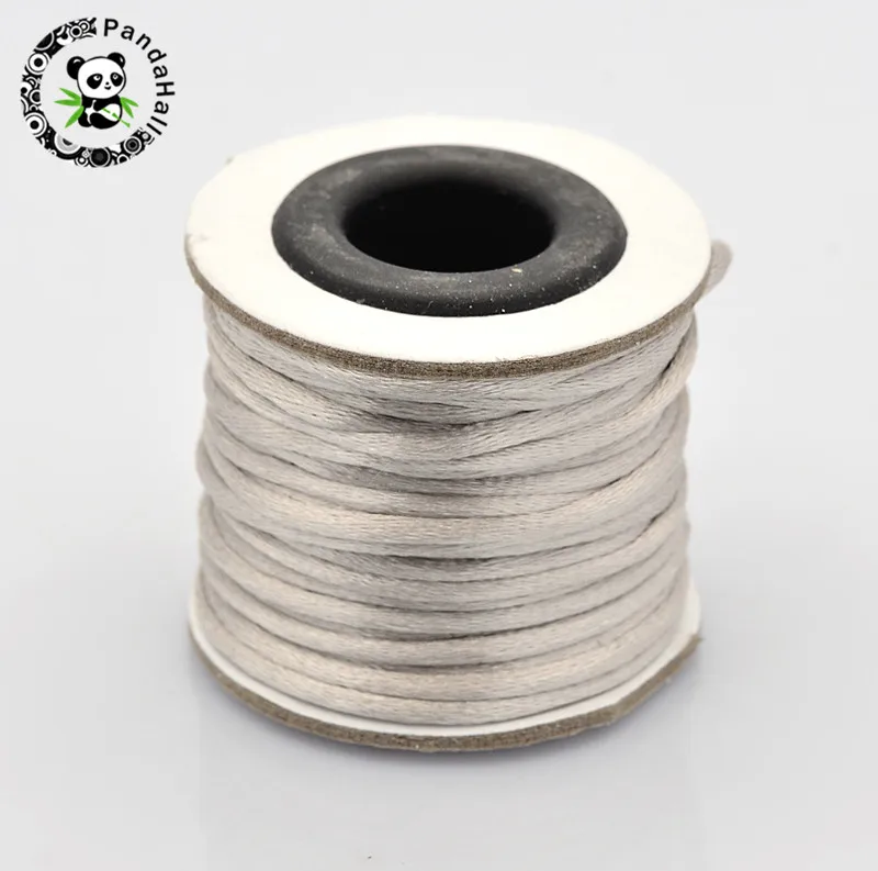 

2mm Nylon Cord Thread Chinese Knot Macrame Rattail for Bracelet Jewelry Making About 10m/roll