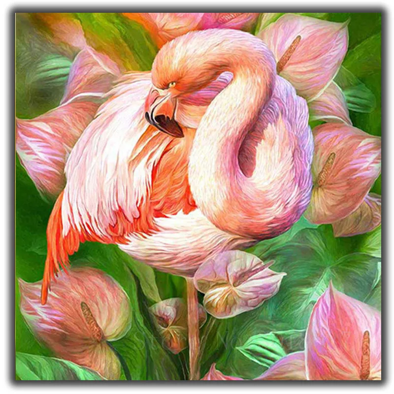 

Diy Diamond Painting Cross Stitch Plant The Search For Egrets Needlework Diamond Embroidery Full Round Mosaic Decoration Resin