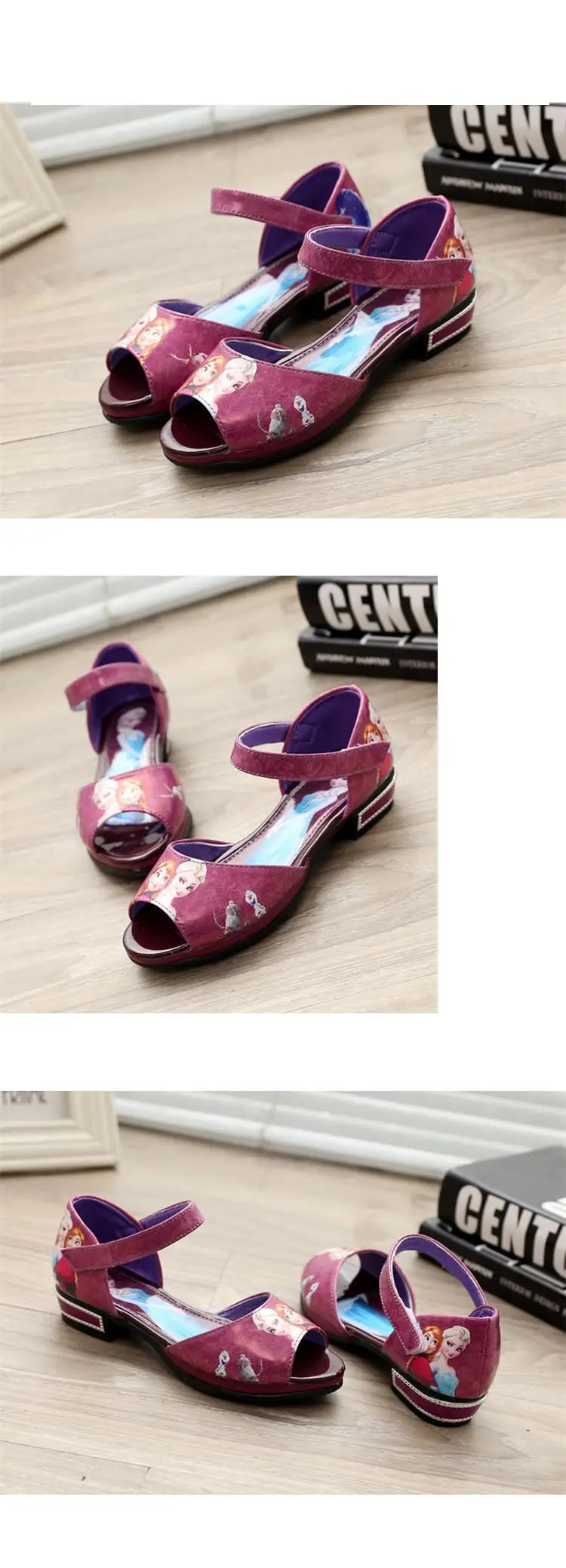 Новое поступление; сандалии с Эльзой и Анной; зимняя летняя обувь; детская модная обувь из искусственной кожи для девочек; детские сандалии для танцев; подарок на день рождения