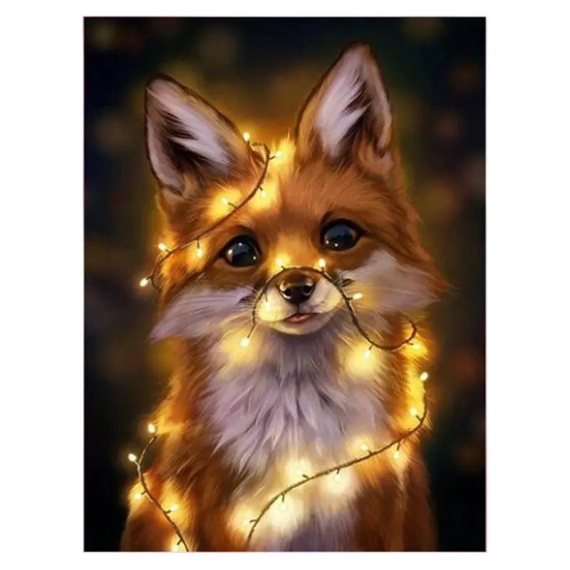 

3D Diy Full Square Round Drill Diamond Painting Embroidery Animal 5D DIY Diamant Painting Cross Stitch Rhinestone Decor