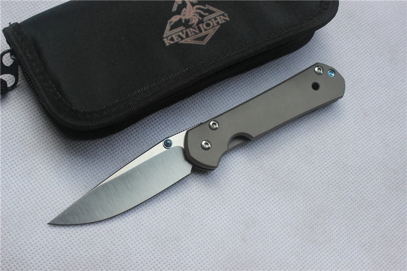 KEVIN JOHN small sebenza 21 hunting knife folding knife S35VN blade TC4 Titanium handle outdoor ...