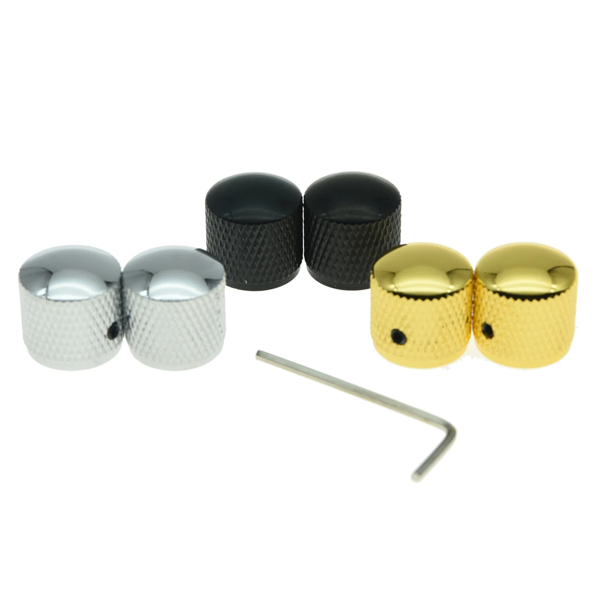 Set Di 2 Kaish 20Mm Vite Precision Bass P Bass Guitar Dome Manopole Di Basso Elettrico Manopole Per Fender