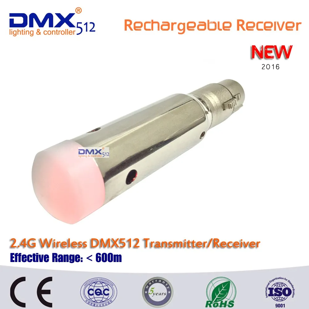 DHL Бесплатная доставка 2.4 ГГц DMX512 DMX Dfi DJ 2 шт. передатчик и 7 шт. приемник экстренной помощи Батарея