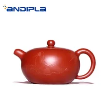 220 мл аутентичный китайский чайник для заварки чая Фиолетовый Глиняный заварочный чайник здоровья НЕОБРАБОТАННАЯ руда Dahongpao грязи чай чайник Офис чай церемонии черный пуэр горшок подарки