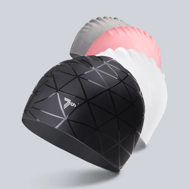 

Xiaomi 7th Soft Silicone Swimming Cap Waterproof Sports Swim Pool Hat Ears Protection Adult Men Women swimming hats