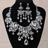 African Beads Jewelry Sets Big Rhinestone Water Drop Statement Necklace Earrings Set Classic Indian Crystal Bridal Jewelry Set ► Photo 1/5