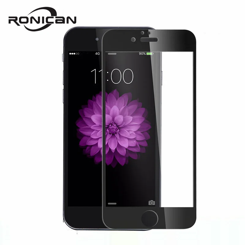 Закаленное стекло с полным покрытием для iPhone 7 8 Plus 5 5S SE Защитная пленка экрана 9H